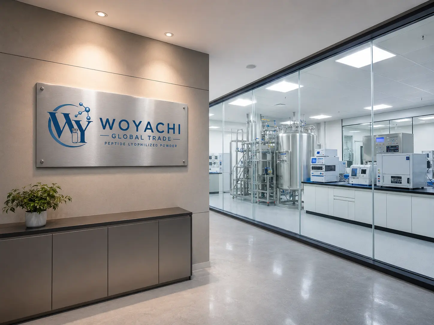 WYC facility entrance with laboratory and production areas